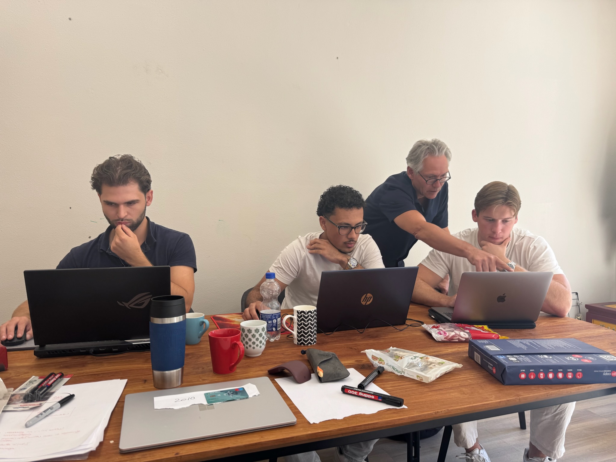 Team tijdens development-fase